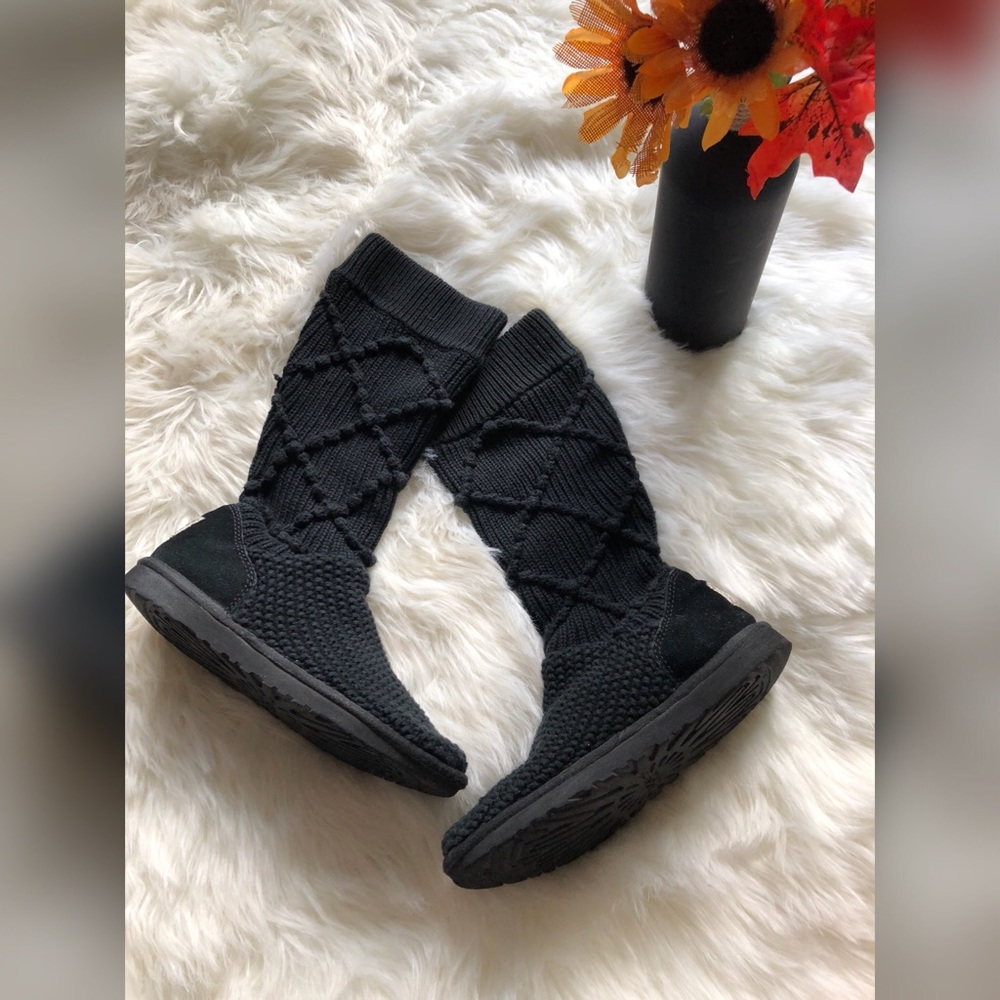 WOMENS UGG AUSTRALIA CARDY KNIT BOOTS